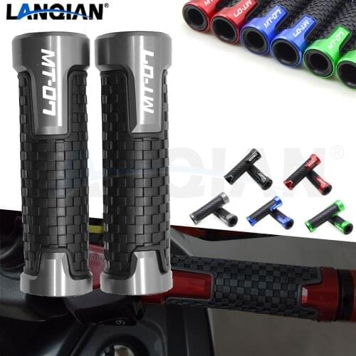 For Yamaha MT07 FZ07 FJ07 7/8 22MM Motorcycle Handlebar Grips Hand Bar Grips MT-07 FZ-07 FJ-07 2014 2015 2016 2017 2018 2019