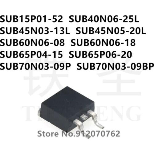 SUB15P01-52 SUB40N06-25L SUB45N03-13L SUB45N05-20L SUB60N06-08 SUB60N06-18 SUB65P04-15 SUB65P06-20 SUB70N03-09P SUB70N03-09BP