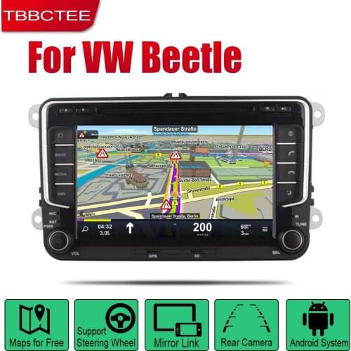 TBBCTEE Auto DVD Player GPS Navigation For Volkswagen VW Beetle 2011~2018 Car Android Multimedia System Screen Radio Stereo