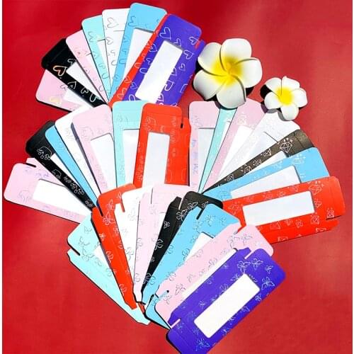 ABCO Wholesale Paper Eyelash Packaging Box Lash Boxes Packaging Print Logo For 10mm-25mm Mink Eyelashes Case Bulk