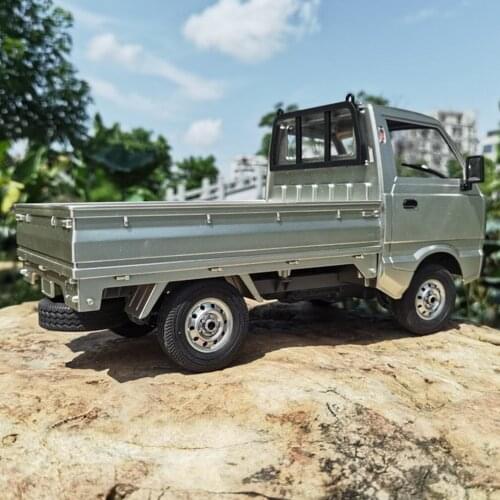 WPL D12 1/10 2.4G 2WD Remote Control Truck Brushed Climbing Car With LED Light Simulated Drift Car Toys For Kids Gifts