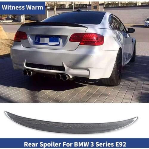 For BMW E92 Carbon fiber rear spoiler wing 3 Series 320i 325i 2 Door Coupe car styling 2006-2010