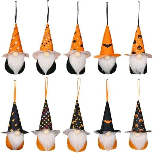 Happy Halloween Party Decor Theme Terror Faceless Doll 2021 Halloween Decorations For Home Event Doll Pendant 1pc