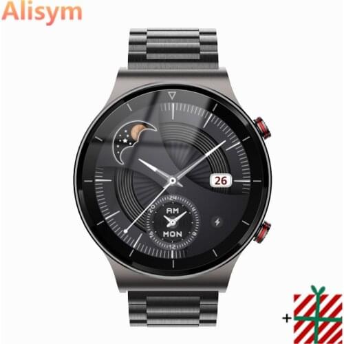 2021 Luxury Business Men Smart watch Sports Watch Full Screen Touch Bluetooth Call Heart Rate Monitoring IP67 Waterproof For Men