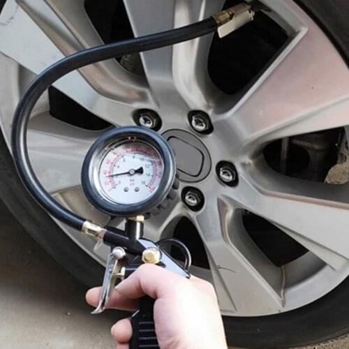 220psi Car Auto Tire Air Pressure Gauge for Motorcycle Car Suv Inflator Pumps Tools Tire Repair Pressure Type Gun