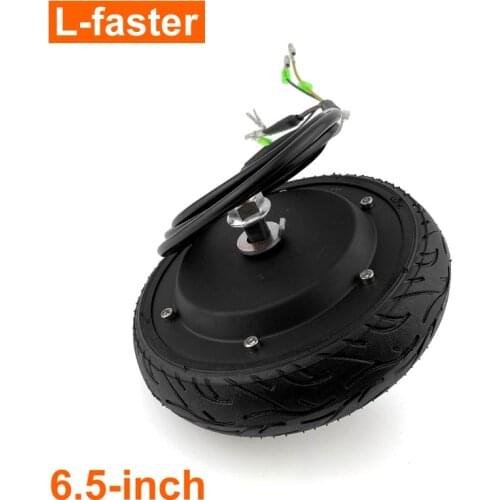 24V36V48V 350W 6.5 Inch Electric Scooter Hub Motor With Hall Sensor 170mm Diameter Brushless Motor Wheel With Solid Tire
