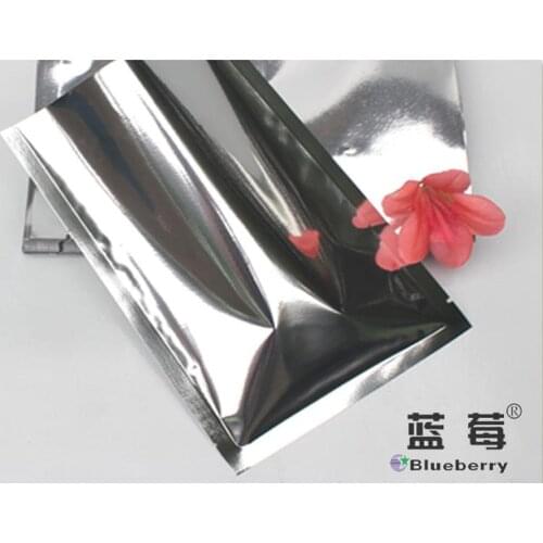 7*11cm,100pcs X Plating aluminium foil bag heat sealable - Silver metallic mylar foil plastic pouch, food storage packing bag