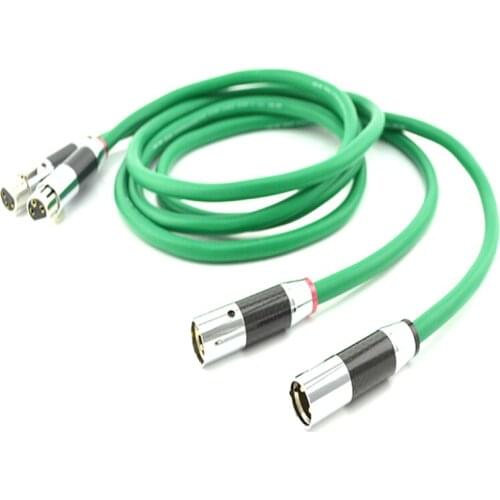 Audiocrast 2328 OCC Copper XLR Interconnect Cable With Carbon Fiber XLR Plug Cable XLR Male to XLR Female