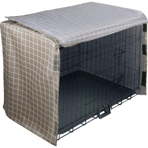 Pet Cat Dog Cage Dust Cover Waterproof Sun Protection Dog Crate Cover Durable Pet Kennel Case For Wire Dog Crates