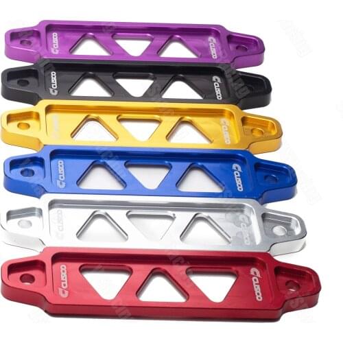 Aluminum Alloy Car Battery Fasten Bracket Holder Battery Tie Down Brace Fits for Honda Civic EG Acura Integra 14CM