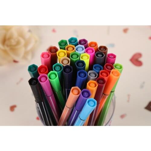 Childrens Painting 18Colors Non-toxic Colors Washable Watercolor Pen Stationery Painting Graffiti Colored Brush