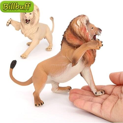 NEW Simulation Wild Animal Action Plastic Action ABS Models Lion Baby Figures Collection Dolls Educational toy for children Gift