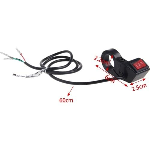 22mm Electric 3 Speed Module Switch For Shift E-bike Scooter Bike Motorcycle Kit