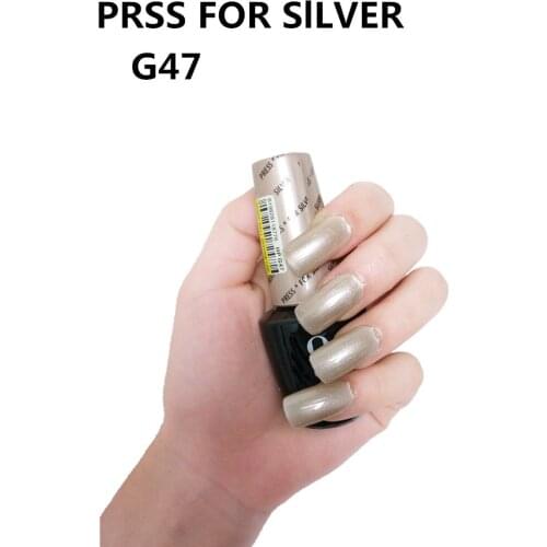 G47 Press For Siver 15ml UV LED Gel Polish Vernis Permanent Lasting Shine opies Nail Art (need lamp dry)