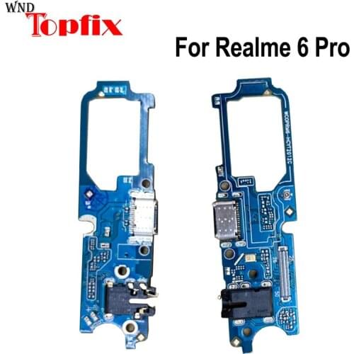 For Realme 6 Pro USB Charging Port Flex Cable For Realme 6Pro RMX2061 RMX2063 Charger Port Dock Plug Connect Board