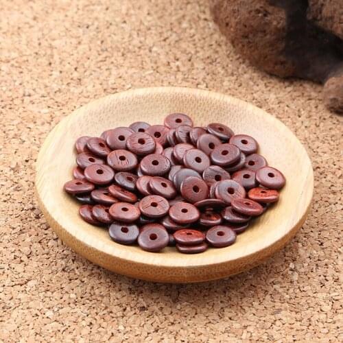 Small Leaf Red Sandalwood Septa Vajra Star And Moon Bodhi Script To Play Buddhist Beads Gasket DIY Bracelet Necklace Accessori