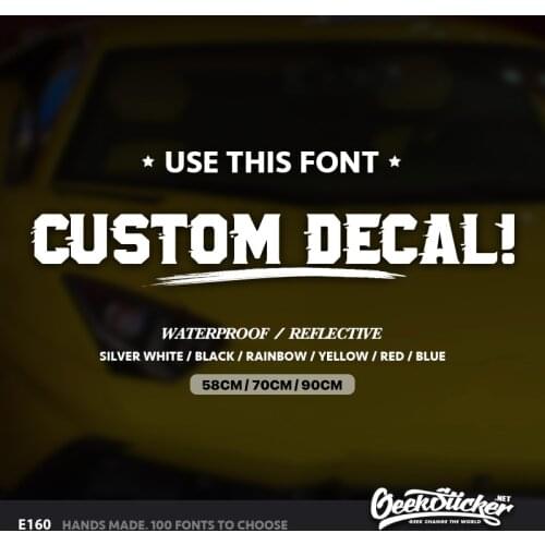 Geeksticker Waterproof Custom Name Stickers Car Decal Waterproof Reflective Sticker For Jeep Gladiator Rubicon Toyota Tundra