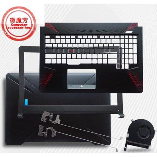 New For ASUS FX80 FX504 Palmrest Upper Case+ Bottom Base Cover Case 3BBKLTAJNL0 3BBKLTAJNK0 3CBKLBAJN30