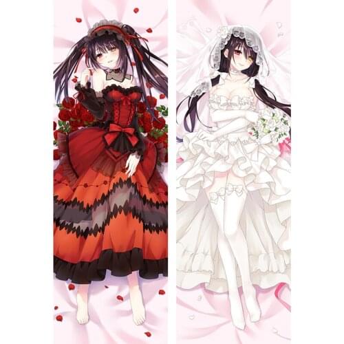 Newly Design Japan Body Pillow case Cover Anime Date A Live Pillow Covers Tokisaki Kurumi Comfortable and Soft Touch