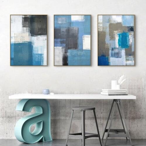 Nordic Abstract Color piece wall art Canvas posters Painting Prints Picture for Living Room Morden contracted art Home Decor