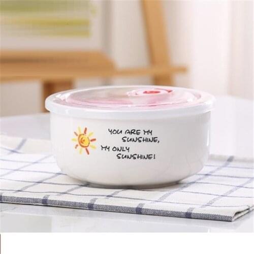 Tableware Ramen Dondurma Kasesi Tazone Dishes Korean Set Noodles Saladier Soup Kitchen Dining Bar Dinnerware Ceramic Bowl