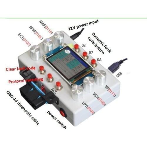 Brand New 2019 OBDII 16PIN OBDEMOTO 6009 Automobile ECU Simulation Tool OBDII product development and testing tool