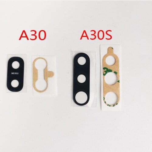 2pcs/lot Back Rear Camera Glass Lens For-Samsung A10 A30 A30S Camera Glass With Glue Adhesive