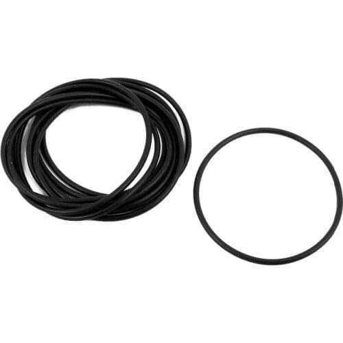 Uxcell 50mm x 1.9mm Rubber O-rings NBR Heat Resistant Sealing Ring Grommets Black 10PCS Non-toxic Oil Resistant Hot Sale