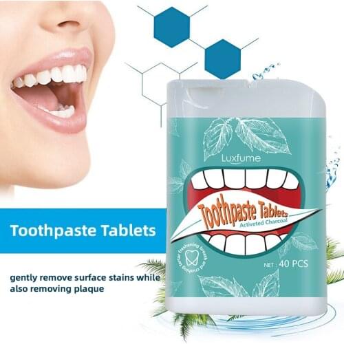 40g Teeth Whitening Removal Stains Smoke Stains Charcoal Solid Toothpaste Natural Activated Charcoal Toothpaste Fresh Breath