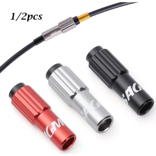 1/2Pcs MTB Bike Brake Cable Gear Shift Screws Connector Road Micro Adjustable Bicycle Shifter Line Parts Regulator Housing Caps