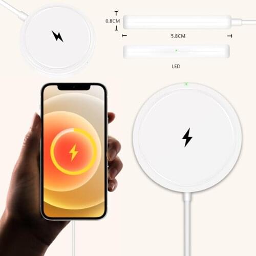 15W Magnetic Wireless Charging Pad Fast Charging Charger For IPhone Samsung Зарядное Устройство