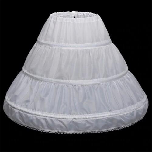 2020 New Formal Children Petticoats for Flower Girl Dress Hoopless Short Crinoline Little Girls Kids Underskirt 45cm Length