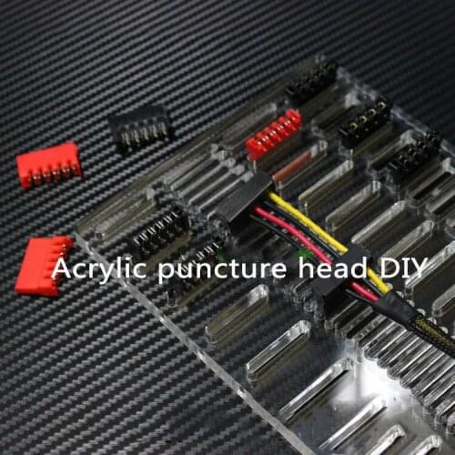 Acrylic computer DIY SATA large 4PIN piercing head pitch board serial hard disk for voltage line fixing board