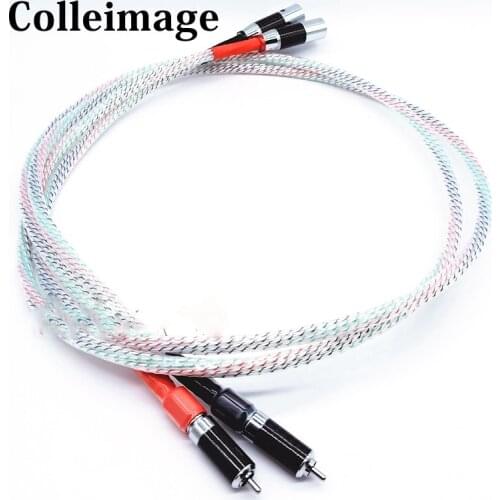 Nordost Valhalla XLR Male to RCA Male Audio Cable Carbon fiber XLR Male to Dual RCA Male Plug Connector Adapter, For Speaker