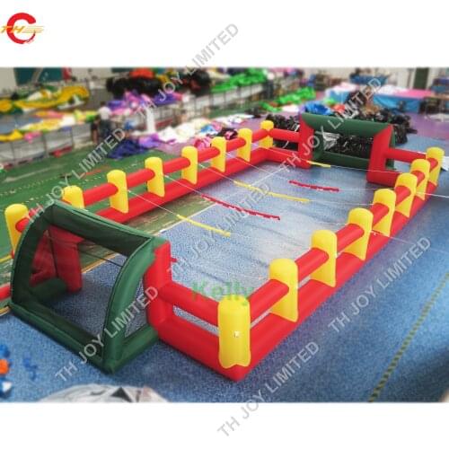Custom made Inflatable Football Field for Sale cheap price inflatable soccer fields sport games for kids and adults