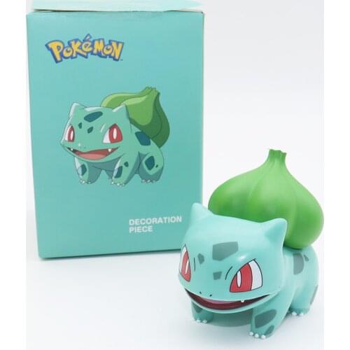 Pokemon Car Decoration Model Pokemon Model Figure TOMY 12cm Bulbasaur Children Toys Collection High Quality Anime Pikachu