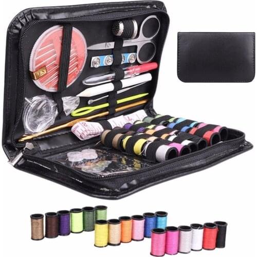 JX-LCLYL Mini Beginner Sewing Kit Case Set Supplies Adults Kids Home Travel Campers