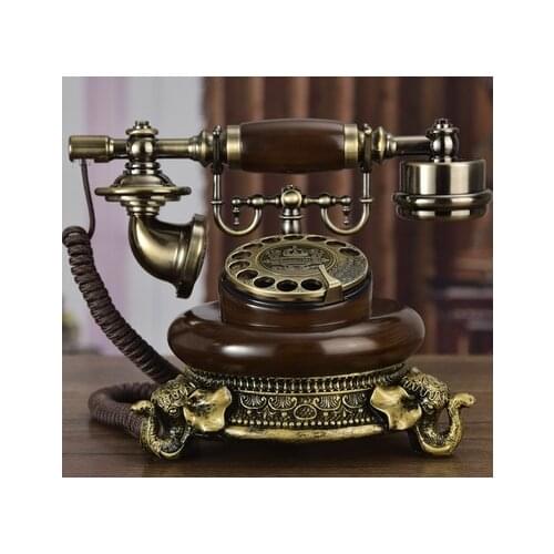Classical Brand antique telephone vintage rotating Dial numbers fixed telephone