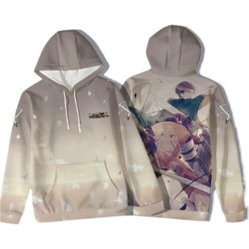 Attack On Titan Cosplay Costume Cartoon Plush Velvet Sweater Mikasa Ackerman Hooded Hoody Women Men Jackets Warm Winter