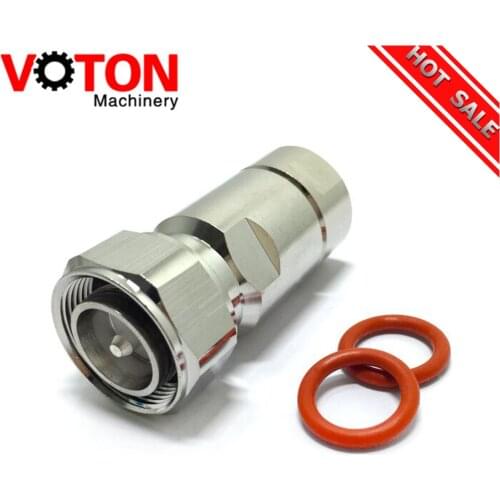 Hot seller free shipping 2 piece Mini Din 7/16 4.3/10 male straight clamp connector 1/2" cable LDF4 cable