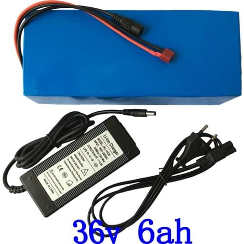 36V lithium battery pack 36V 6AH 8AH 10AH ebike battery 36V 6AH electric bike battery for 36V 250W 350W 500W motor free duty