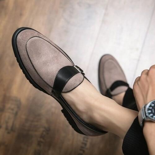 Mens Loafer Genuine Leather Luxury Handmade Formal Wedding Club Party Original Design Vintage Retro Casual Shoes Big Size 48