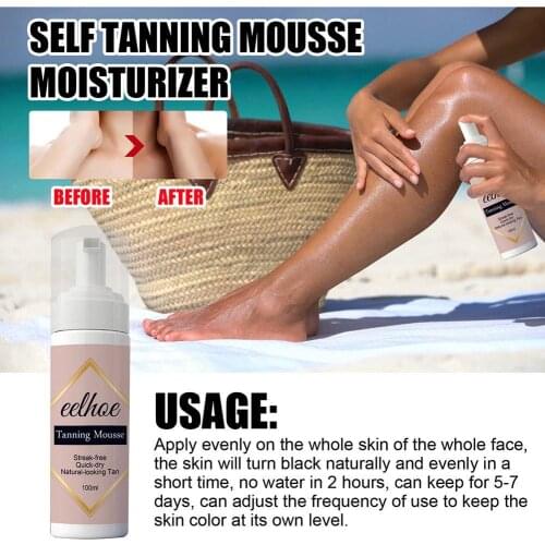 30/100ml Self Tanner Natural Sunless Tanning Body Lotion Cream Bronzing Nourishing Self Tanning Lotion Body Natural Tan Looking