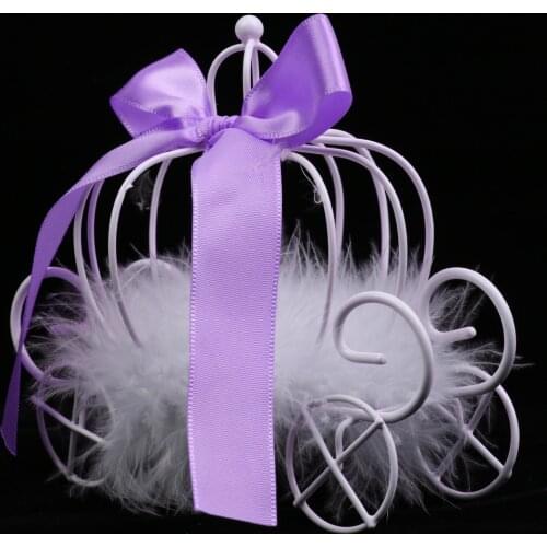 Lovely Pumpkin Carriage Chocolate Candy Boxes For Bridal Shower Wedding Favors