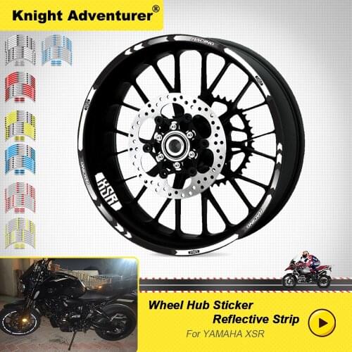 Hot Sell Motorcycle Wheels Stickers moto Reflective protection inner Rim tire decal For YAMAHA XSR 700 900 155 17inch xsr700 900