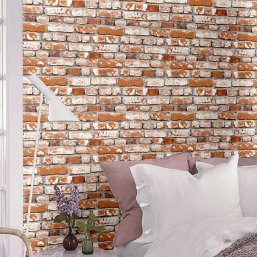 Beibehang Retro Chinese brick pattern living room dining room hallway corridor wallpaper hotel chess room jeans shop wallpaper