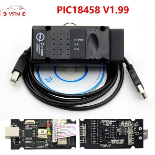 Op com V1.65 V1.78 V1.99 with PIC18F458 FTDI op-com OBD2 Auto Diagnostic tool for Opel OPCOM CAN BUS V1.7 can be flash update