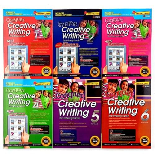 6 Pcs/Set Sap Couquer Creative Writing Book Grade 1-6 Children Learn Write Books Singapore Primary School Mathematics Textbook