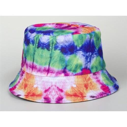 LDSLYJR 2021 Cotton colorful print Bucket Hat Fisherman Hat outdoor travel hat Sun Cap Hats for Men and Women 456