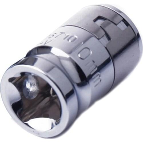 Socket Adapter 1/4 3/8 1/2 Ratchet Socket Adapter SOcket Adapter 1/4 Square Hole To 1/4 Bit Holder Adapter Chrome Vanadium Steel